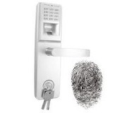 domotique porte d'entrée serrure biométrique